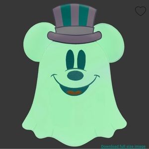 Loungefly Backpack-New Pastel Ghost Mickey Mouse Glow-in-the-Dark (full size)